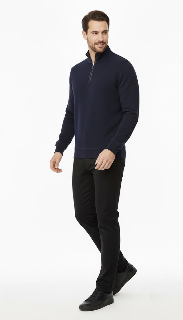 Casa Moda Half Zip Sweatshirt 105 - Navy