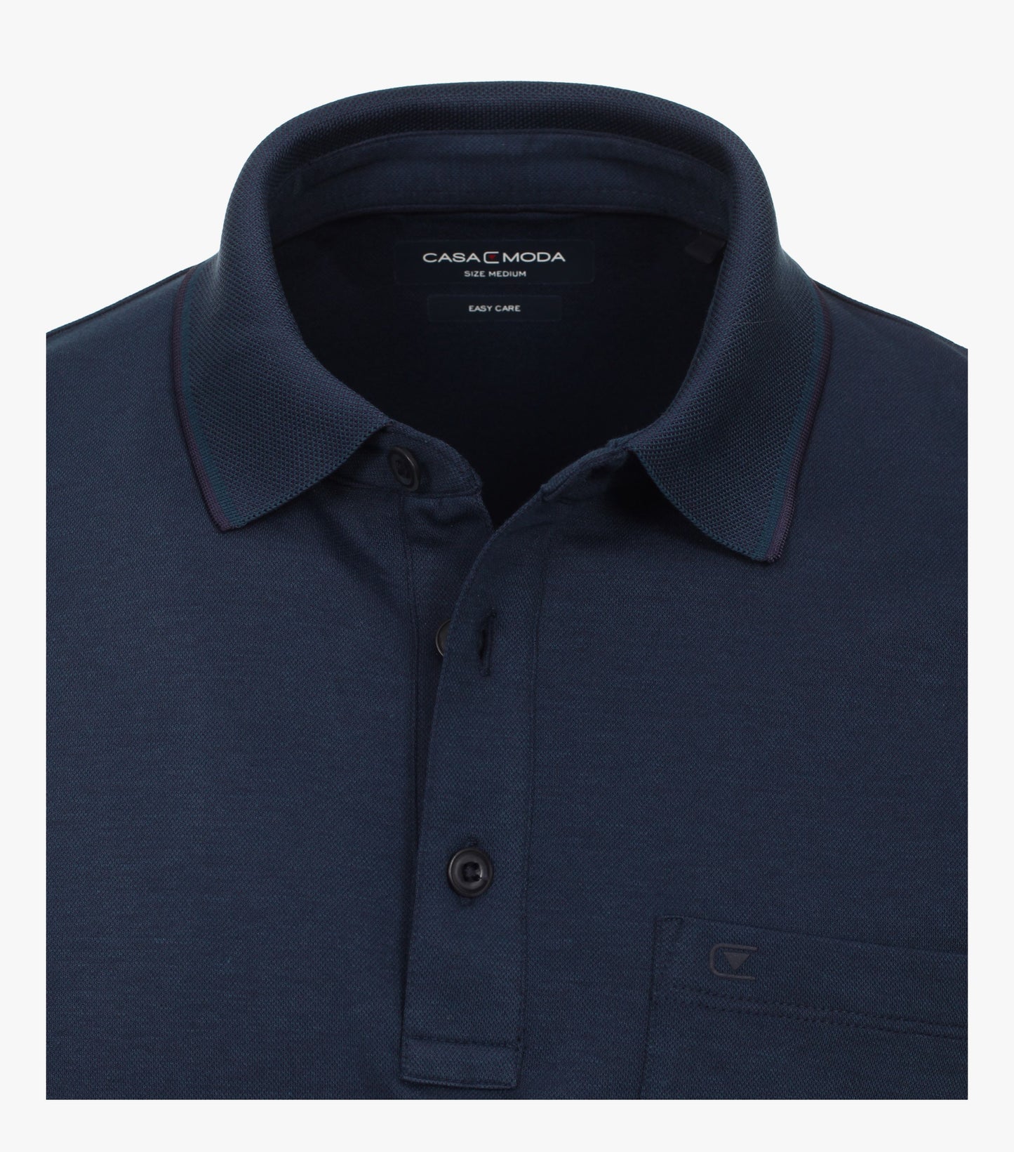 Casa Moda Short Sleeve Polo Shirt 175 - Rich Mid Blue