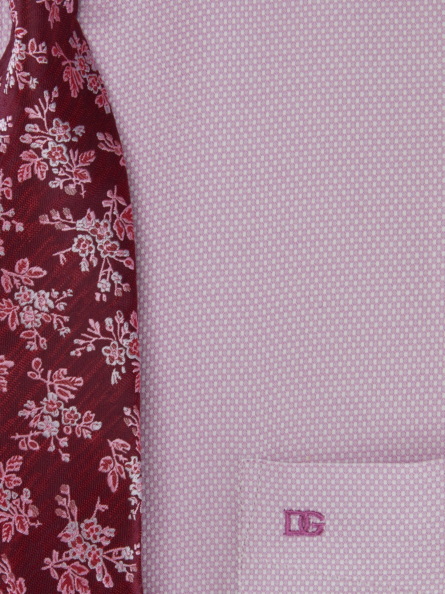 Daniel Grahame Gordon Long Sleeve Formal Shirt & Tie - Pink