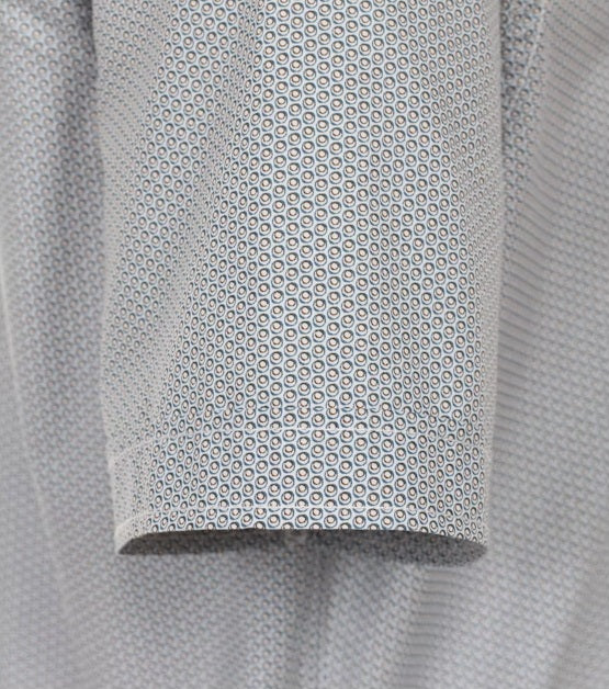 Casa Moda Short Sleeve Casual Shirt - Blue/Brown