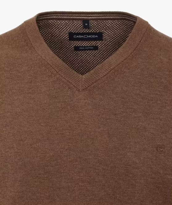 Casa Moda V-Neck Sweater 679 - Brown