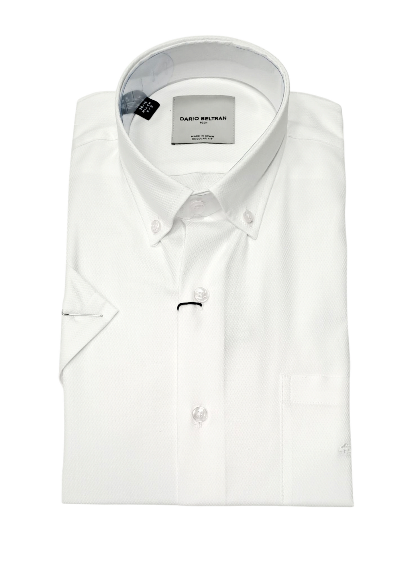 Dario Beltran Abades Short Sleeve Casual Shirt - White