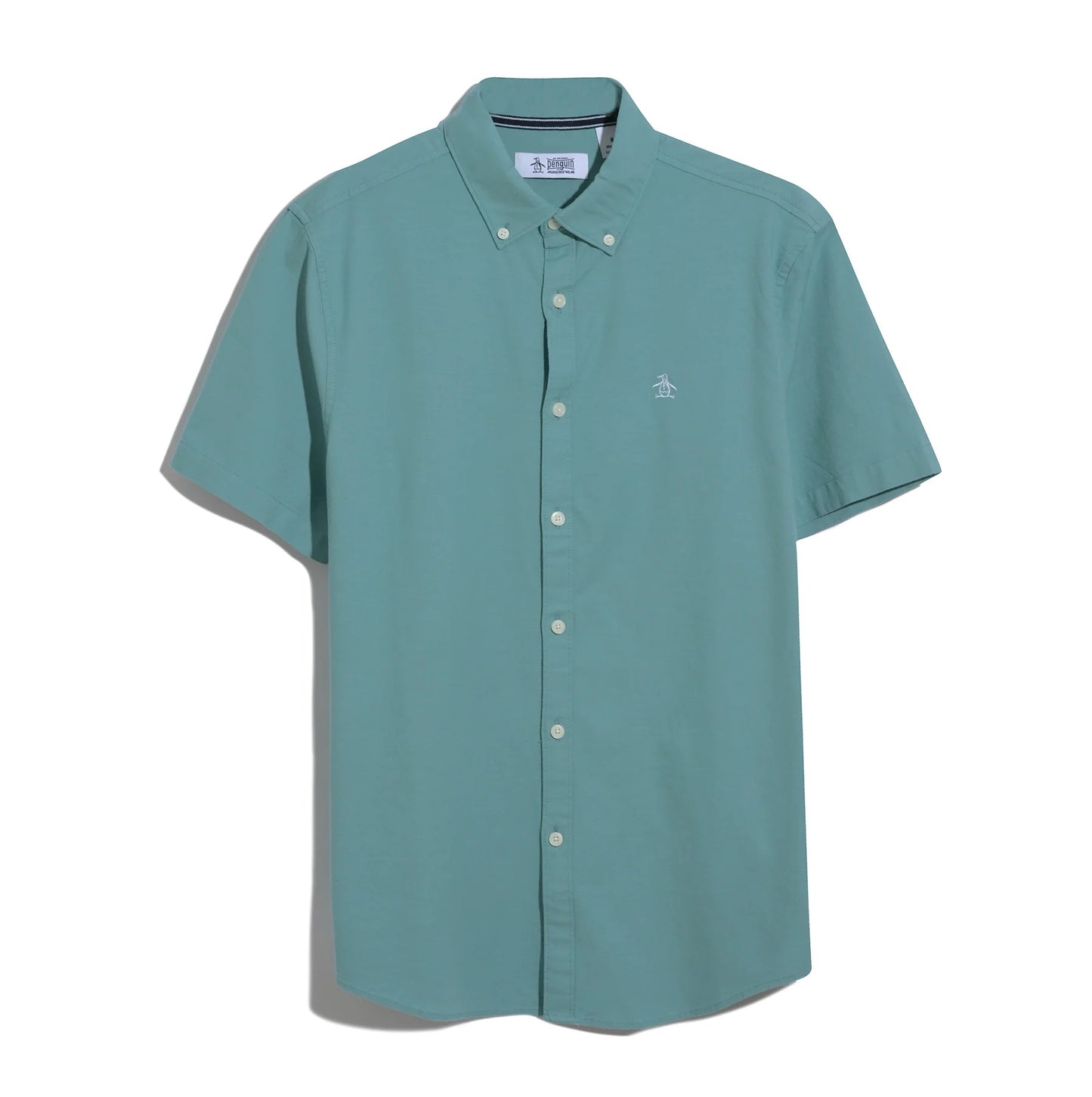 Original Penguin Short Sleeve Oxford Shirt - Aquarelle