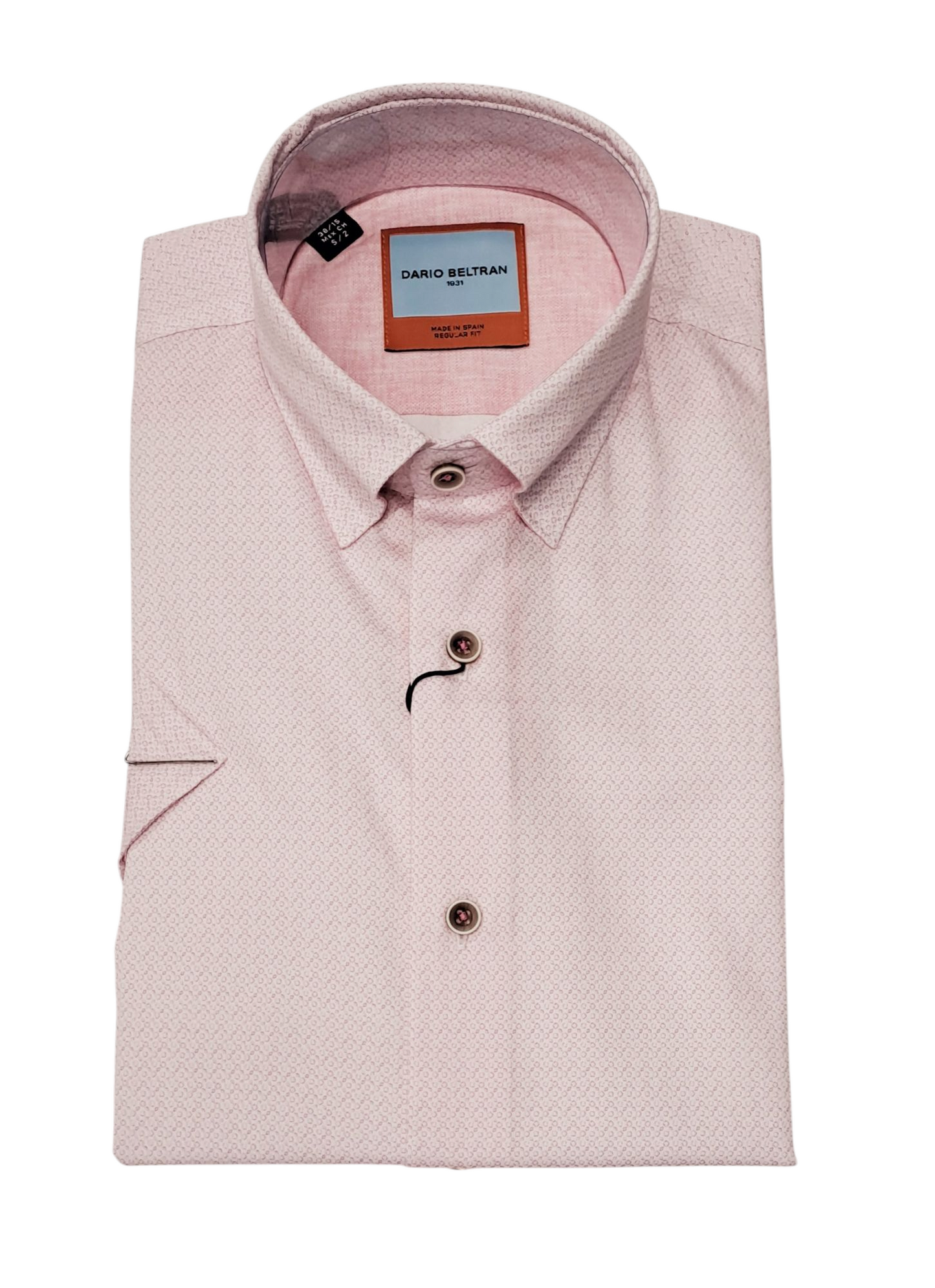 Dario Beltran Baelo Short Sleeve Casual Shirt - Pink