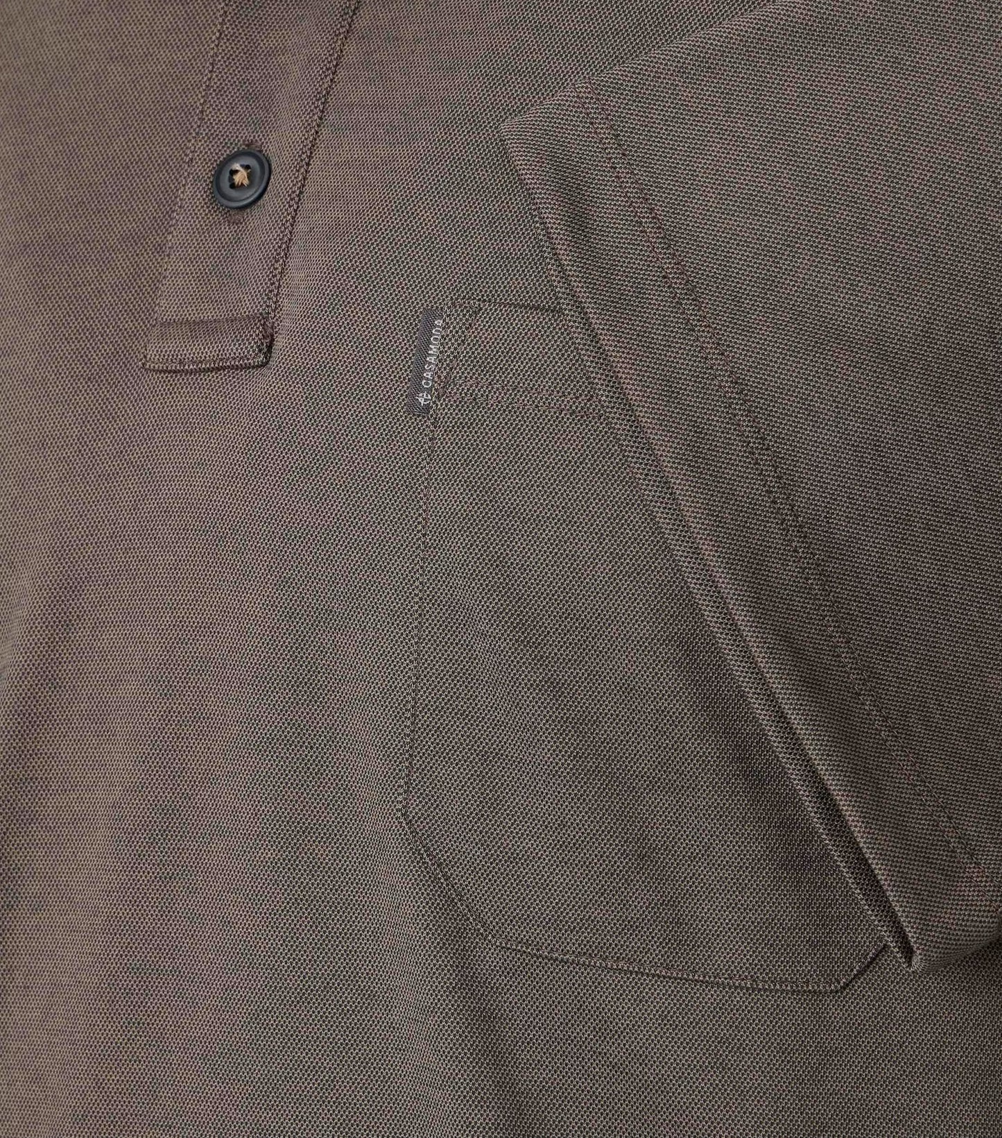 Casa Moda Short Sleeve Polo Shirt 617 - Brown