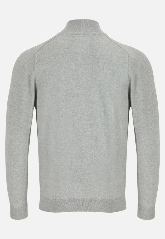 6th Sense Diego Half Zip Sweater - Grey