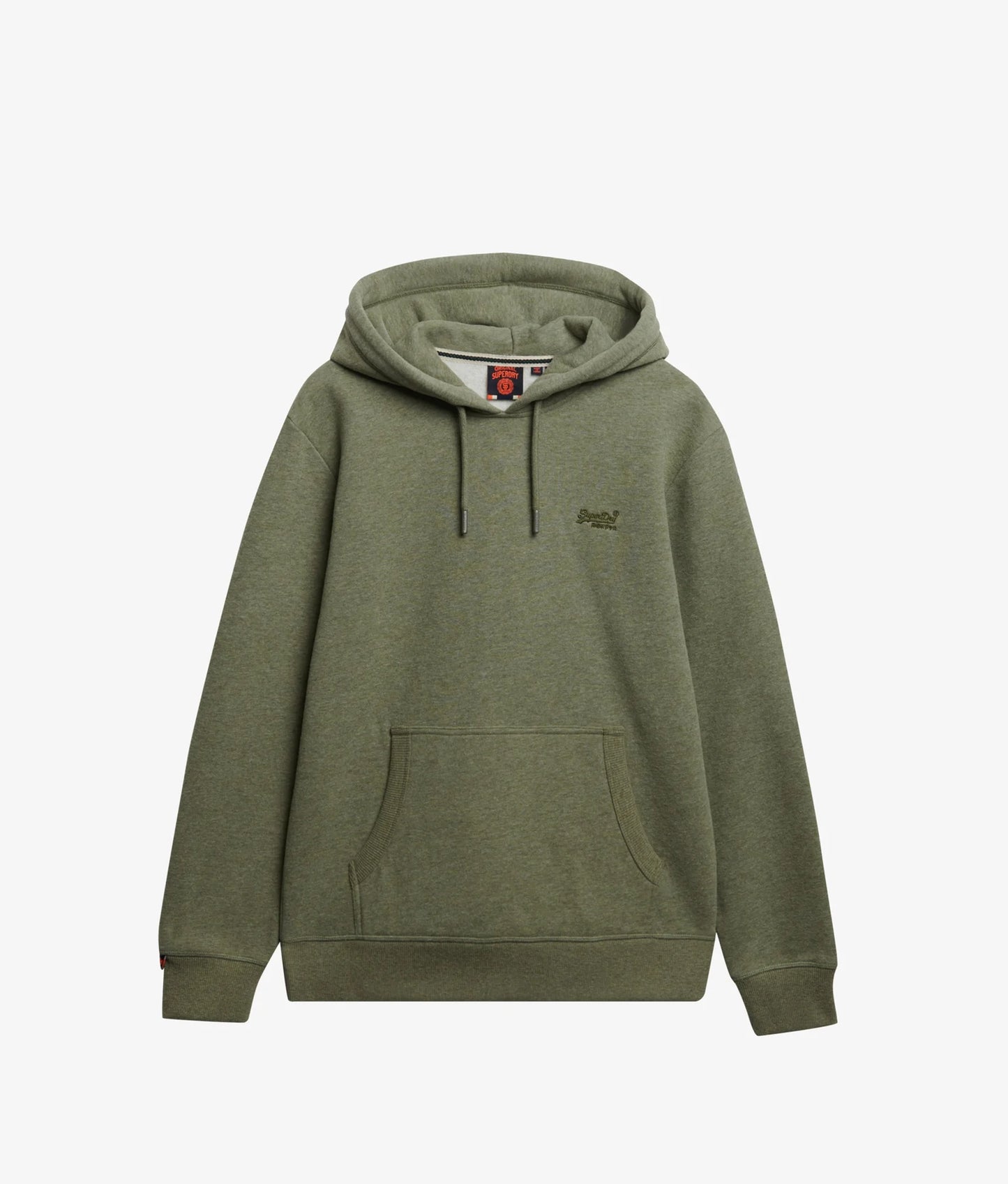 Superdry Essential Logo Hoodie - Faded Sage Green Marl