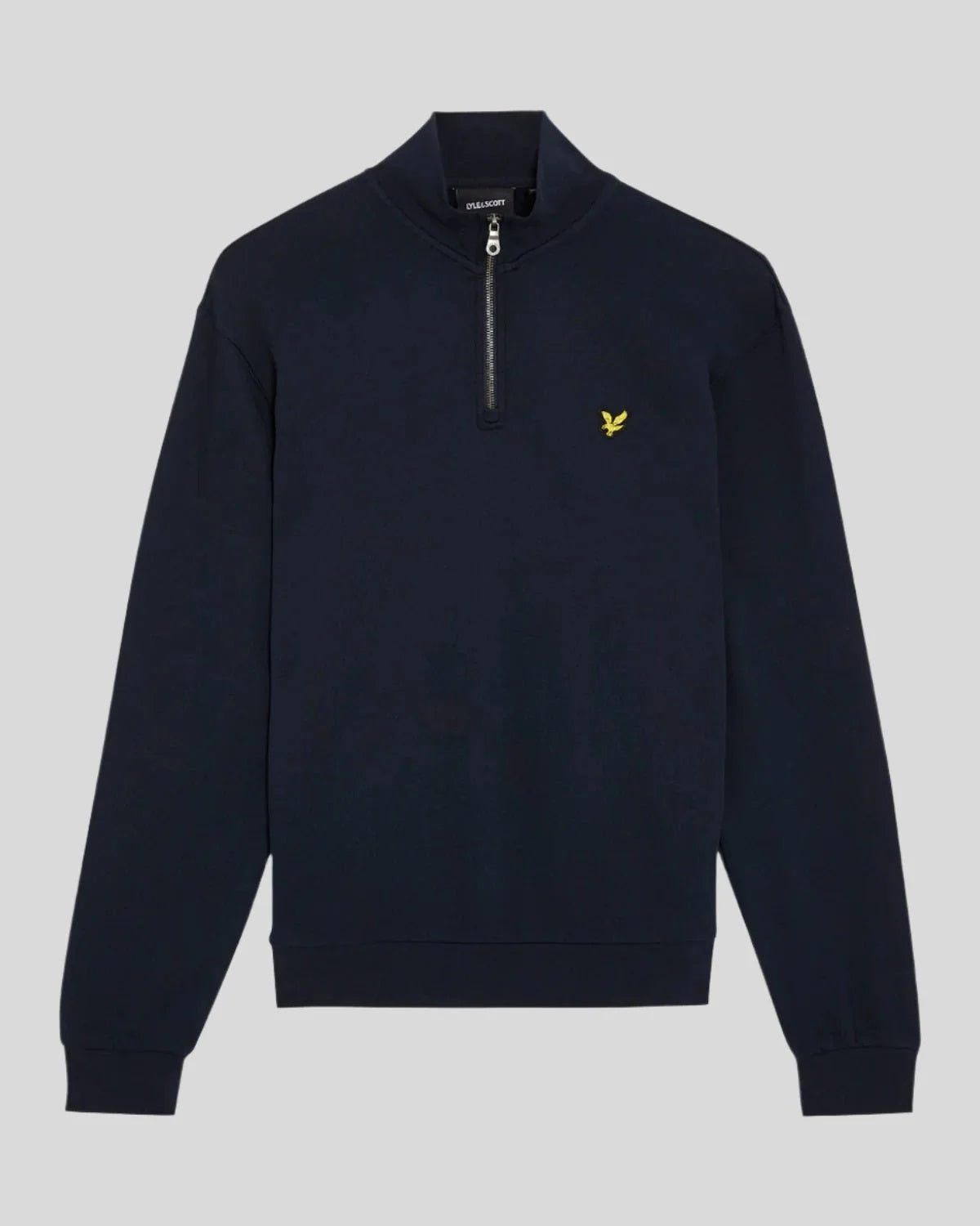 Lyle & Scott Cotton Loopback 1/4 Zip Sweatshirt - Navy