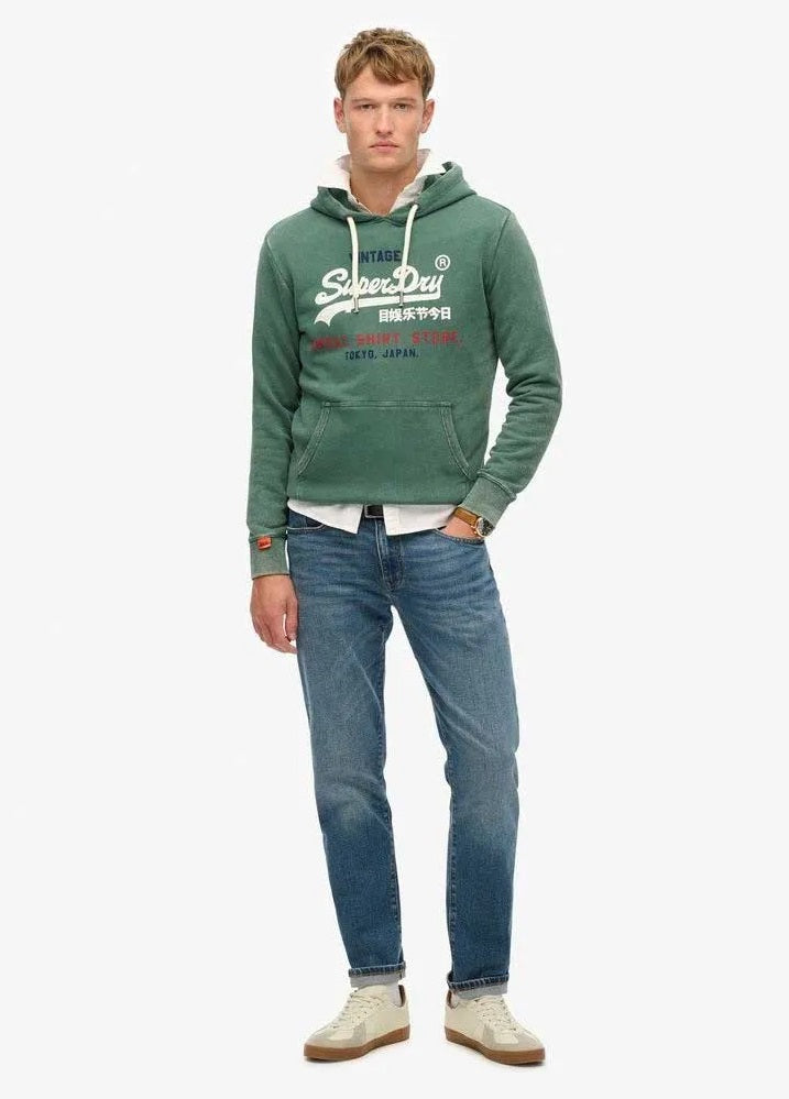 Superdry Vintage Logo Cali Relaxed Hoodie - International Pine