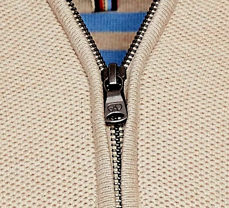 Andre Lyon Half Zip Sweater - Ecru