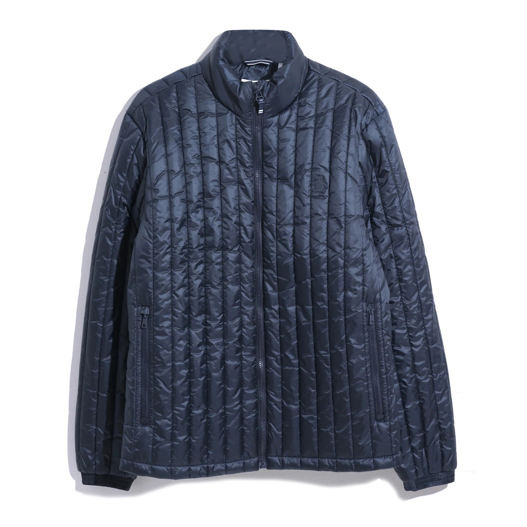 Mens Lightweight Quilted Collared Jacket in Dark Sapphire Navy