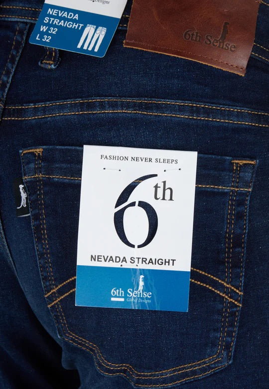 6th Sense Nevada Stretch Straight Cut Jeans - Wash #2