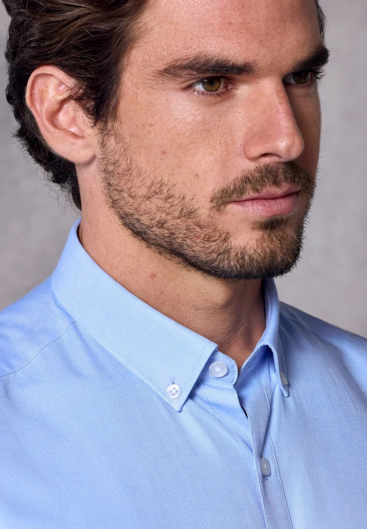 Rivet & Denim Long Sleeve Oxford Shirt - Sky