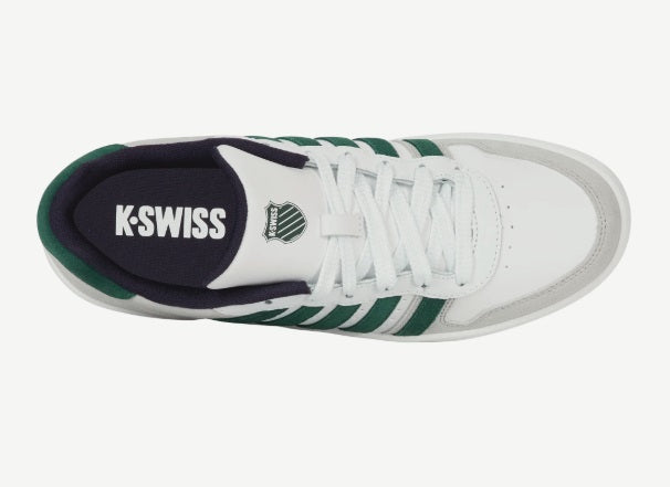 K-Swiss Court Palisades Trainer - Rain Forest/White/White