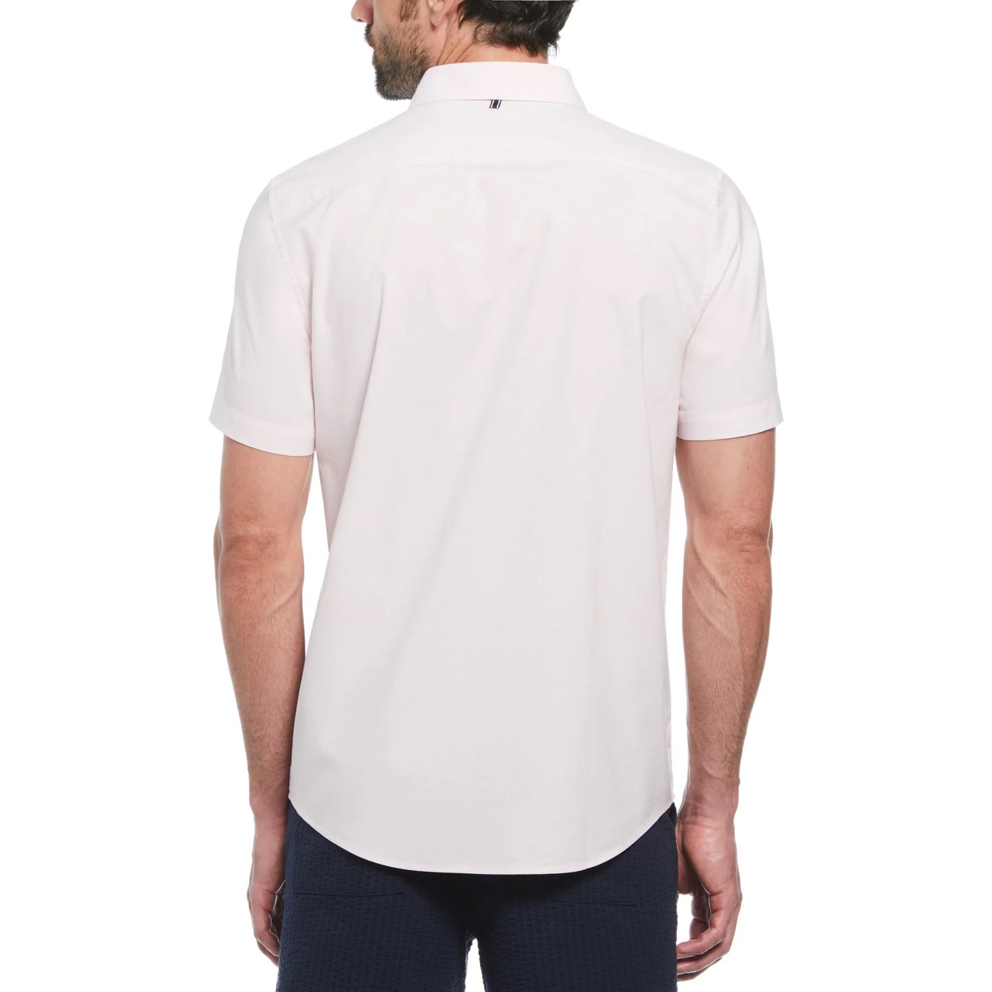 Original Penguin Ecovero Oxford Stretch Short Sleeve Shirt - Parfait Pink
