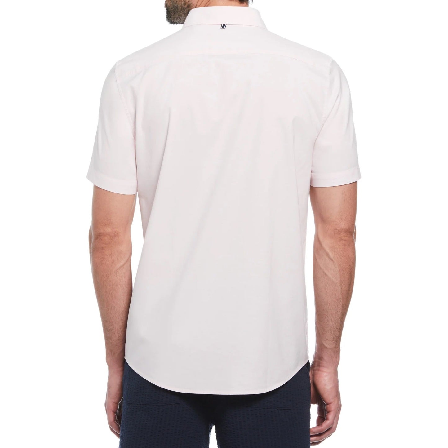 Original Penguin Ecovero Oxford Stretch Short Sleeve Shirt - Parfait Pink