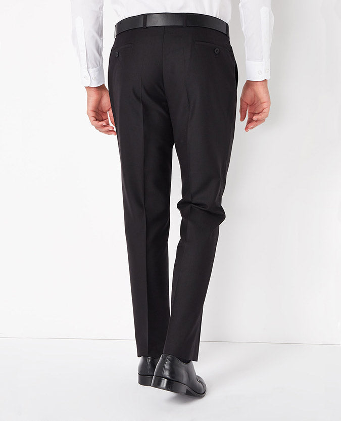 Remus Uomo Formal Trouser - Black