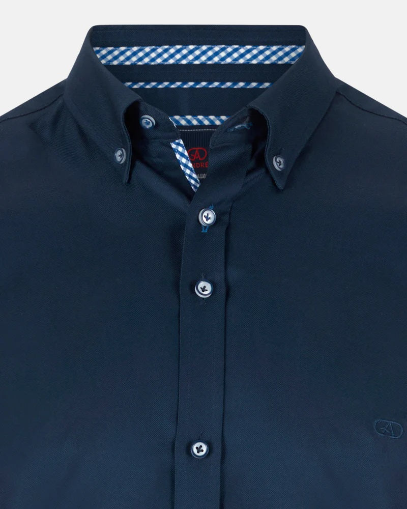 Andre Rhine Long Sleeve Casual Shirt - Navy