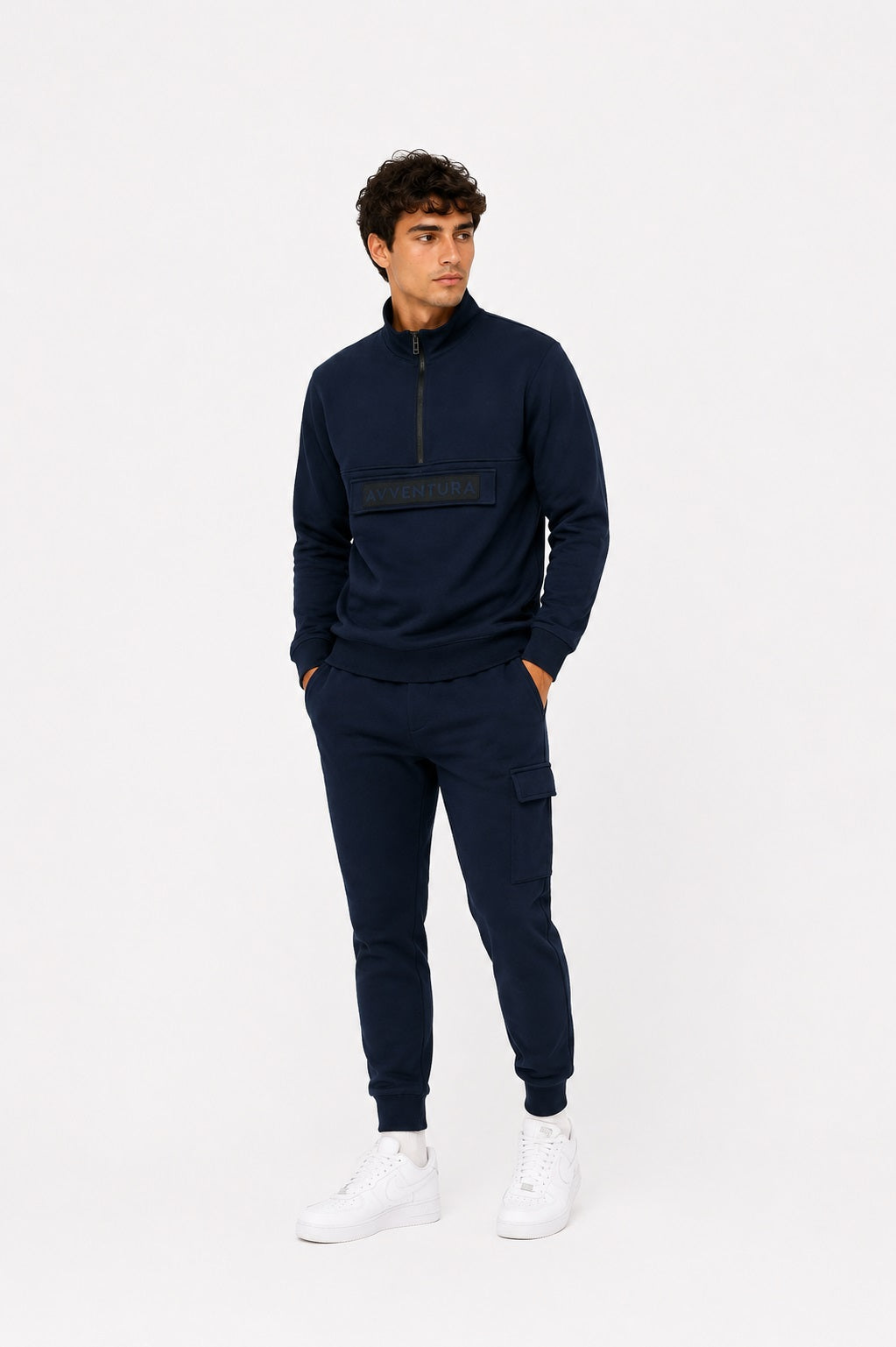 Avventura Therma Heat Half Zip Sweatshirt 610 - Navy