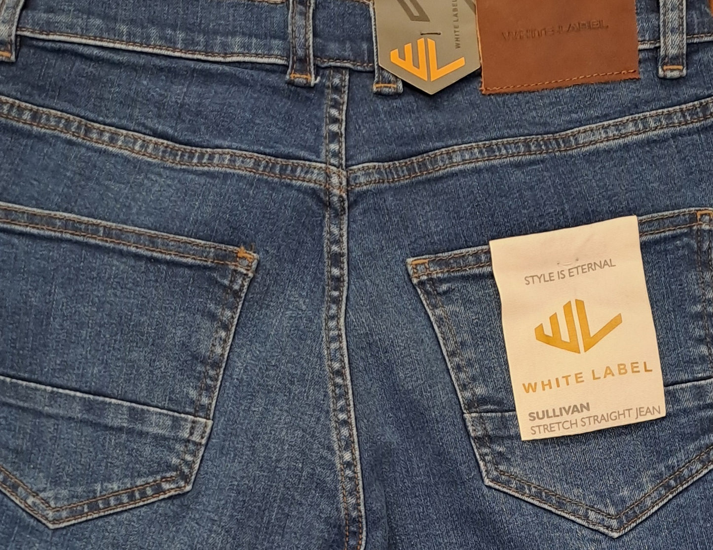 White Label Sullivan Straight Fit Stretch Jean - Mid Blue