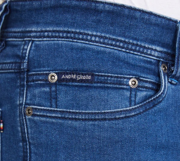 Andre Sanchez Straight Leg Jean - Mid Blue