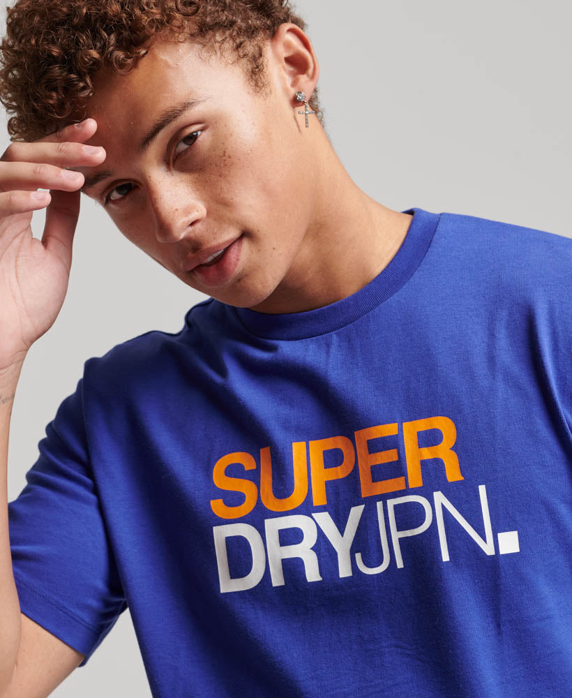 Superdry Sportswear Logo Loose T-Shirt - Elite Blue