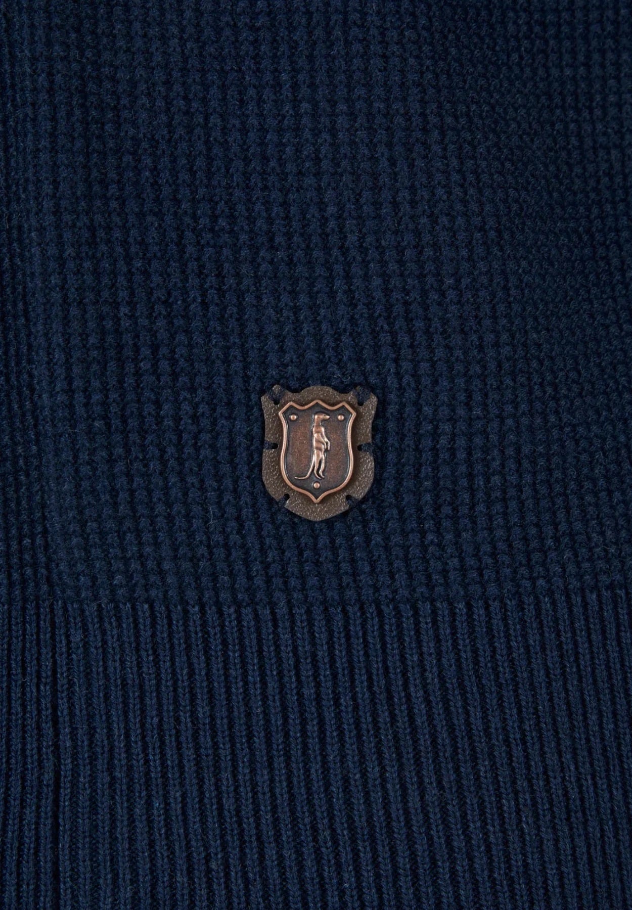 6th Sense Tommy Half Zip Sweater - Indigo