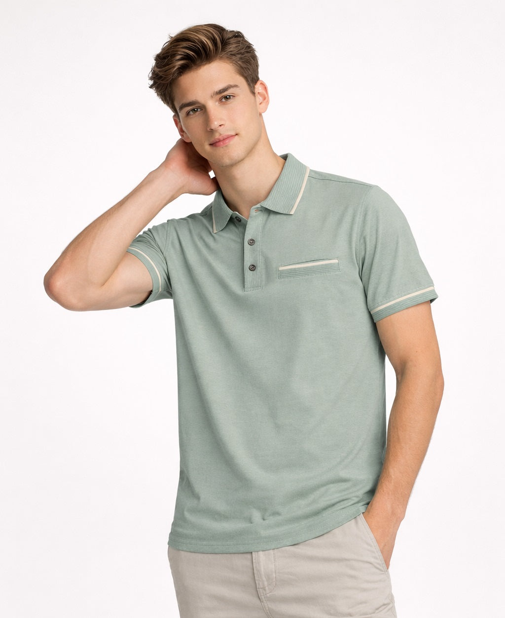 Mish Mash Tonto Regular Fit Polo Shirt - Desert Sage