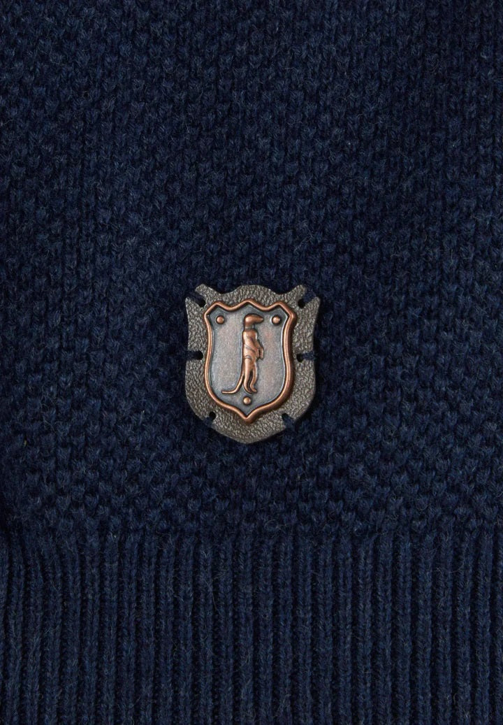 6th Sense Tropic Half Zip Sweater - Sky Captain