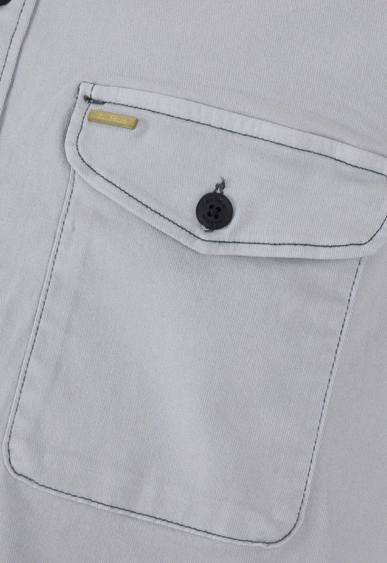6th Sense Twill Over Shirt - Grey