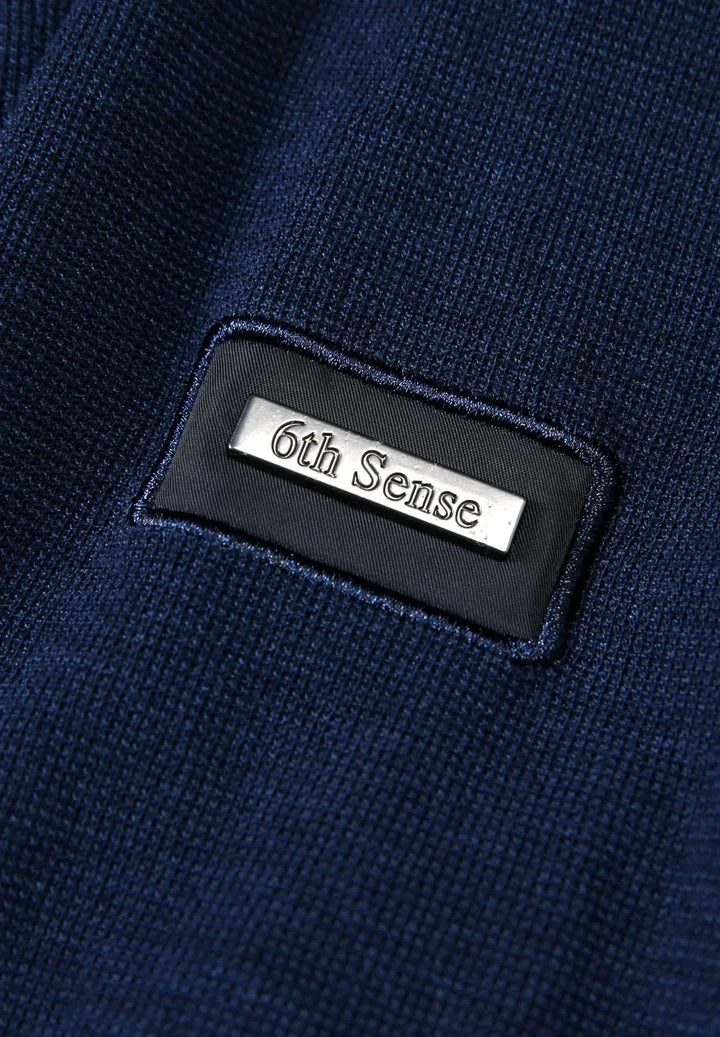 6th Sense Vega Half Zip Sweater - Saphire