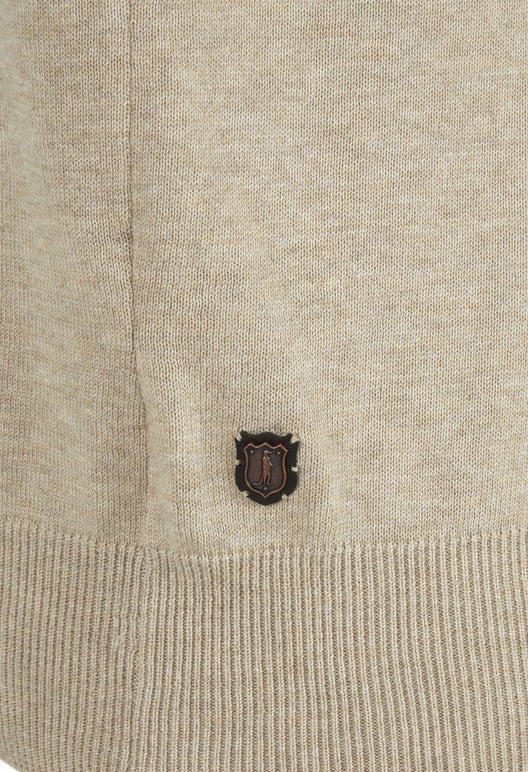 6th Sense Harry Half Zip Sweater - Pussy Willow