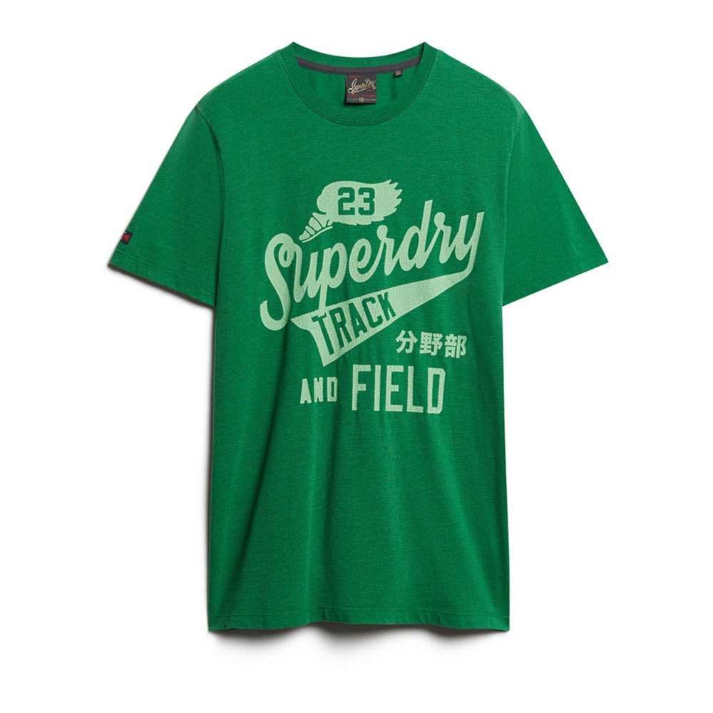 Superdry College Scripted Graphic T-Shirt - Bowling Green Marl