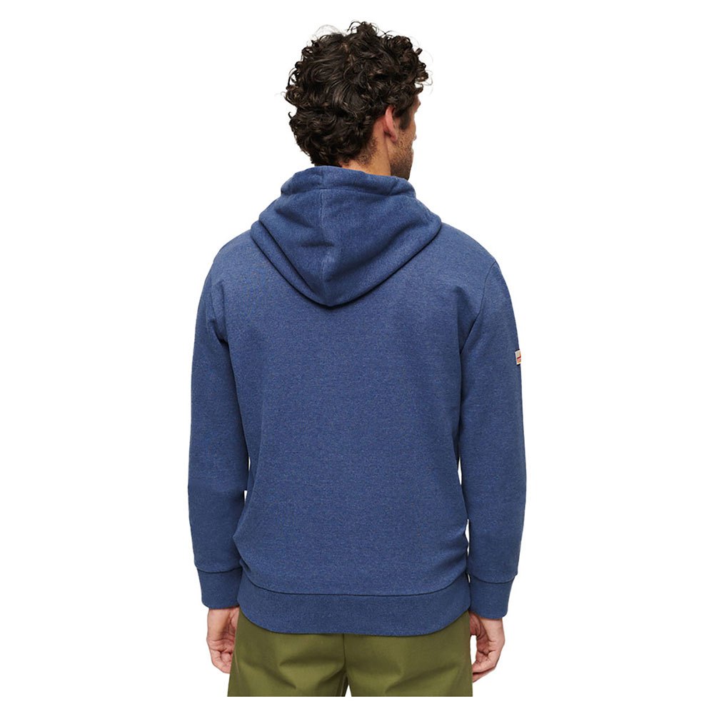 Superdry Great Outdoors Graphic Hoodie - Jeans Blue Marl