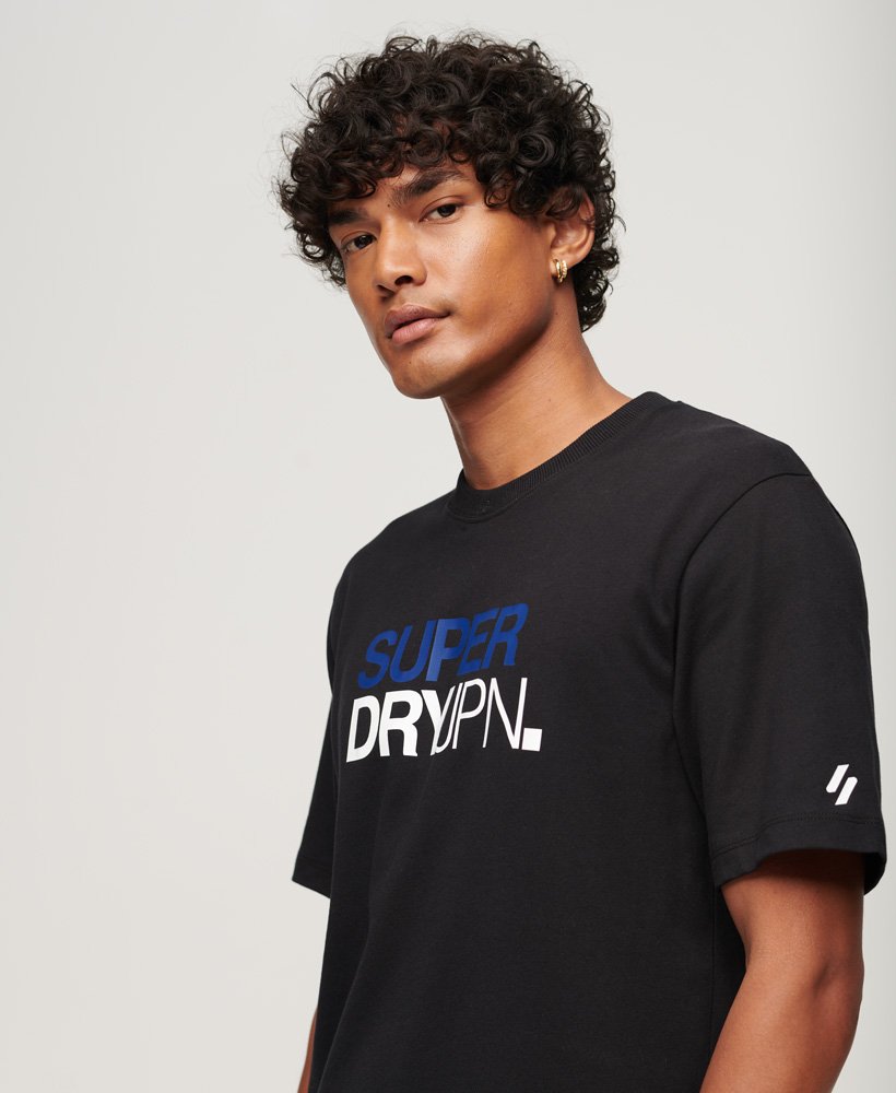 Superdry Sportswear Logo Loose T-Shirt - Black