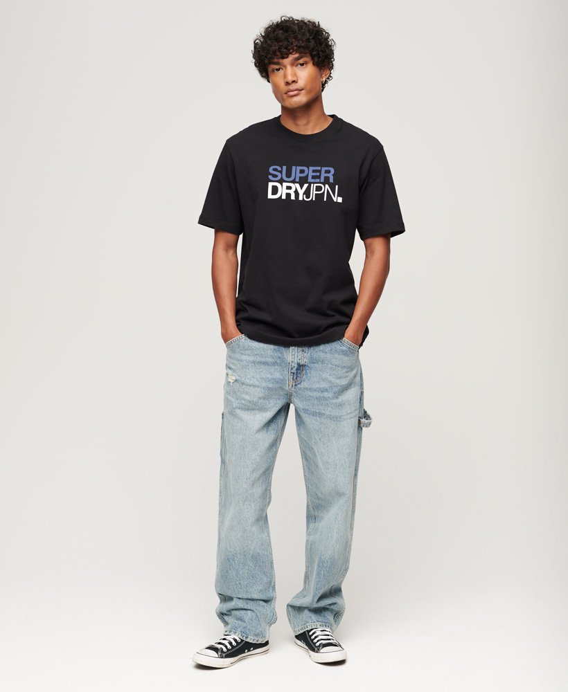 Superdry Sportswear Logo Loose T-Shirt - Black
