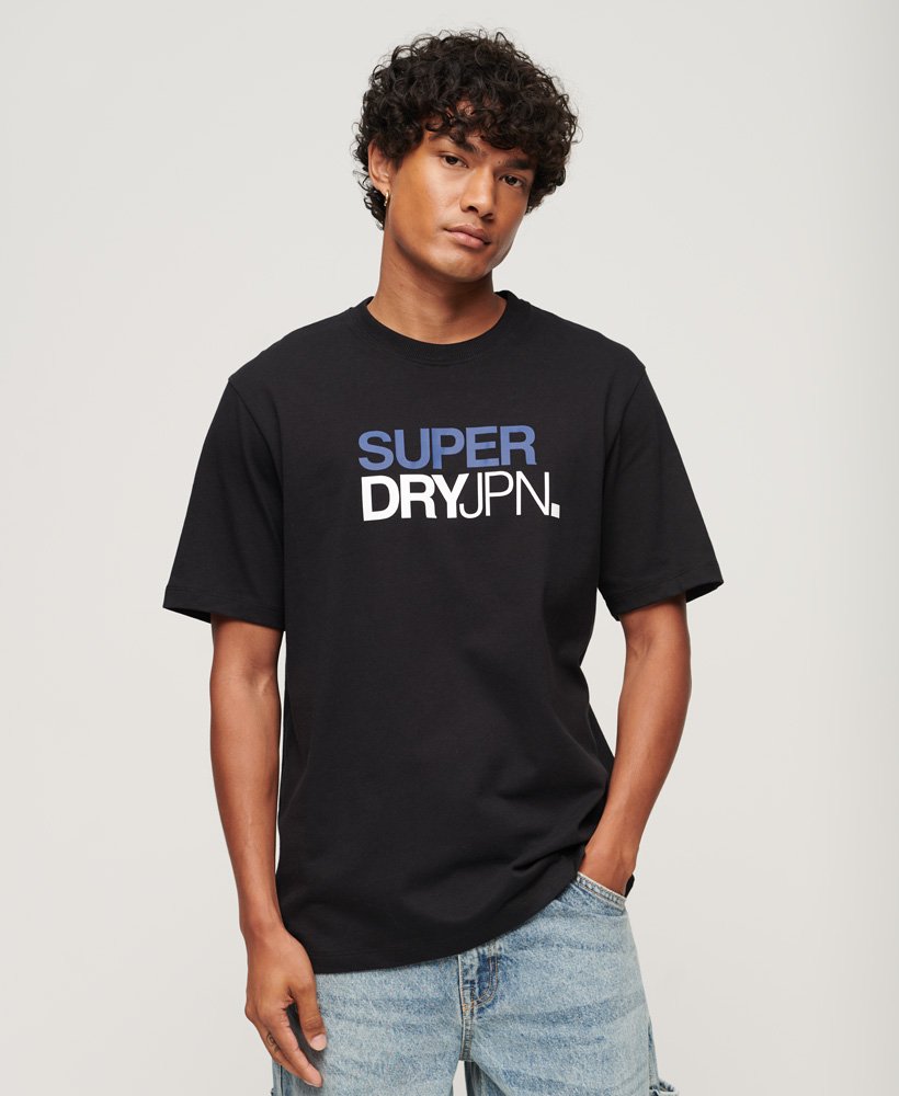Superdry Sportswear Logo Loose T-Shirt - Black
