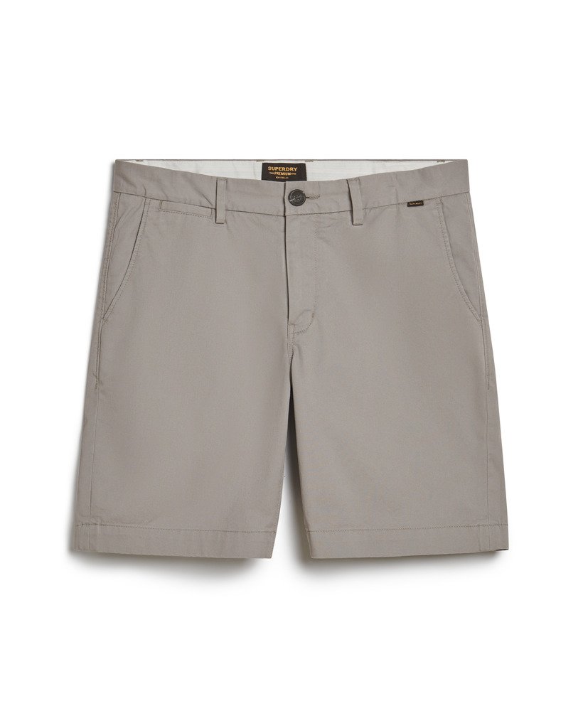 Superdry Stretch Chino Shorts - Dove Grey