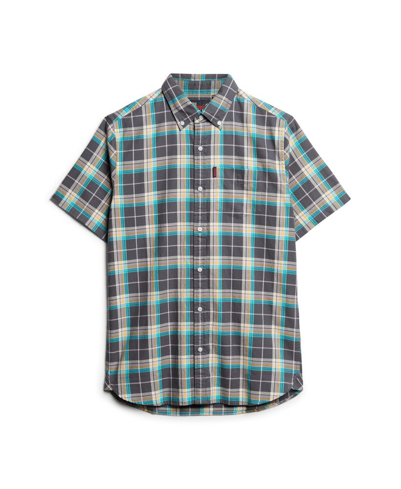Superdry Short Sleeve Lightweight Check Shirt Shirt - Navy Check