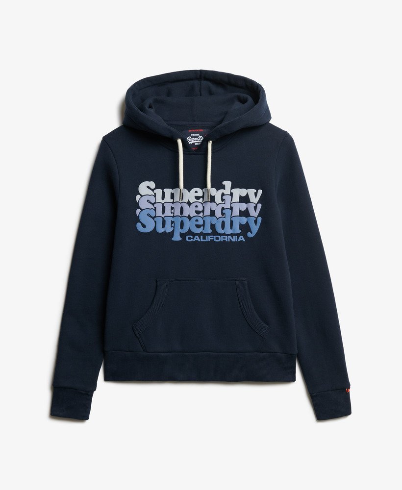 Superdry Unisex Stacked Hoodie - Eclipse Navy