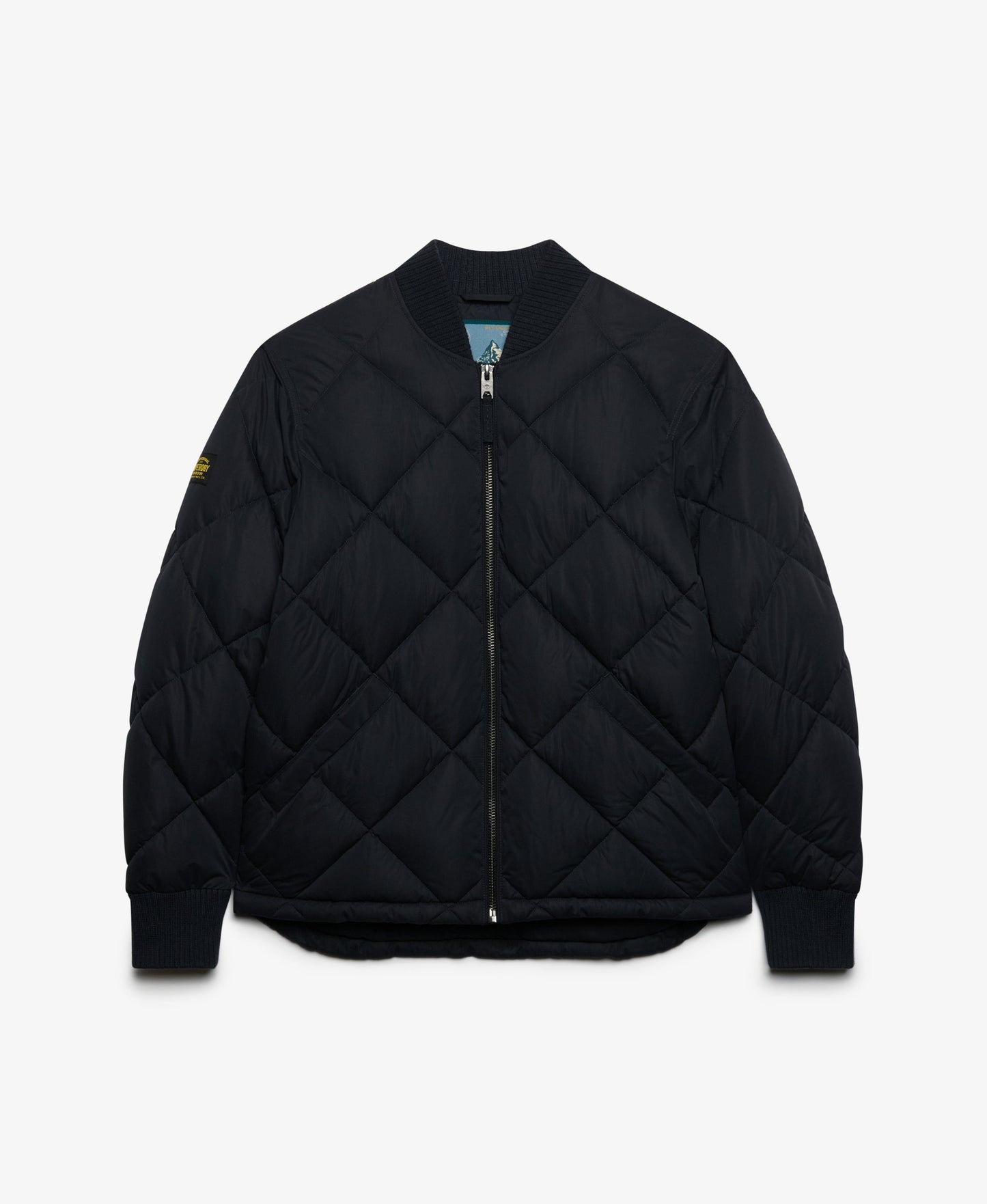 Superdry Diamond Quilt Jacket - Vulcan Navy