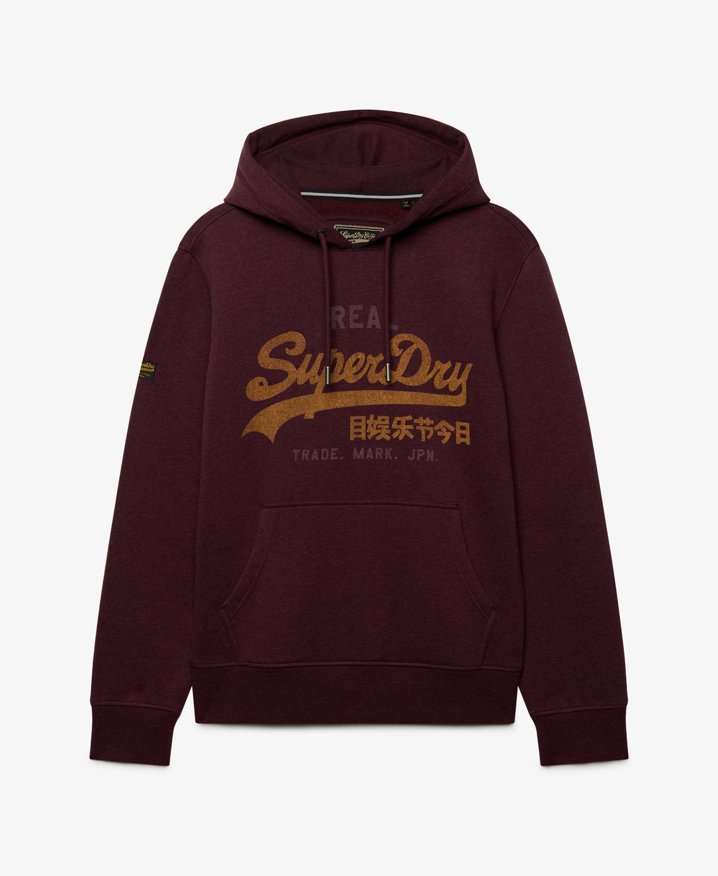 Superdry Vintage Logo Heritage Relaxed Hoodie - Tawny Port Red