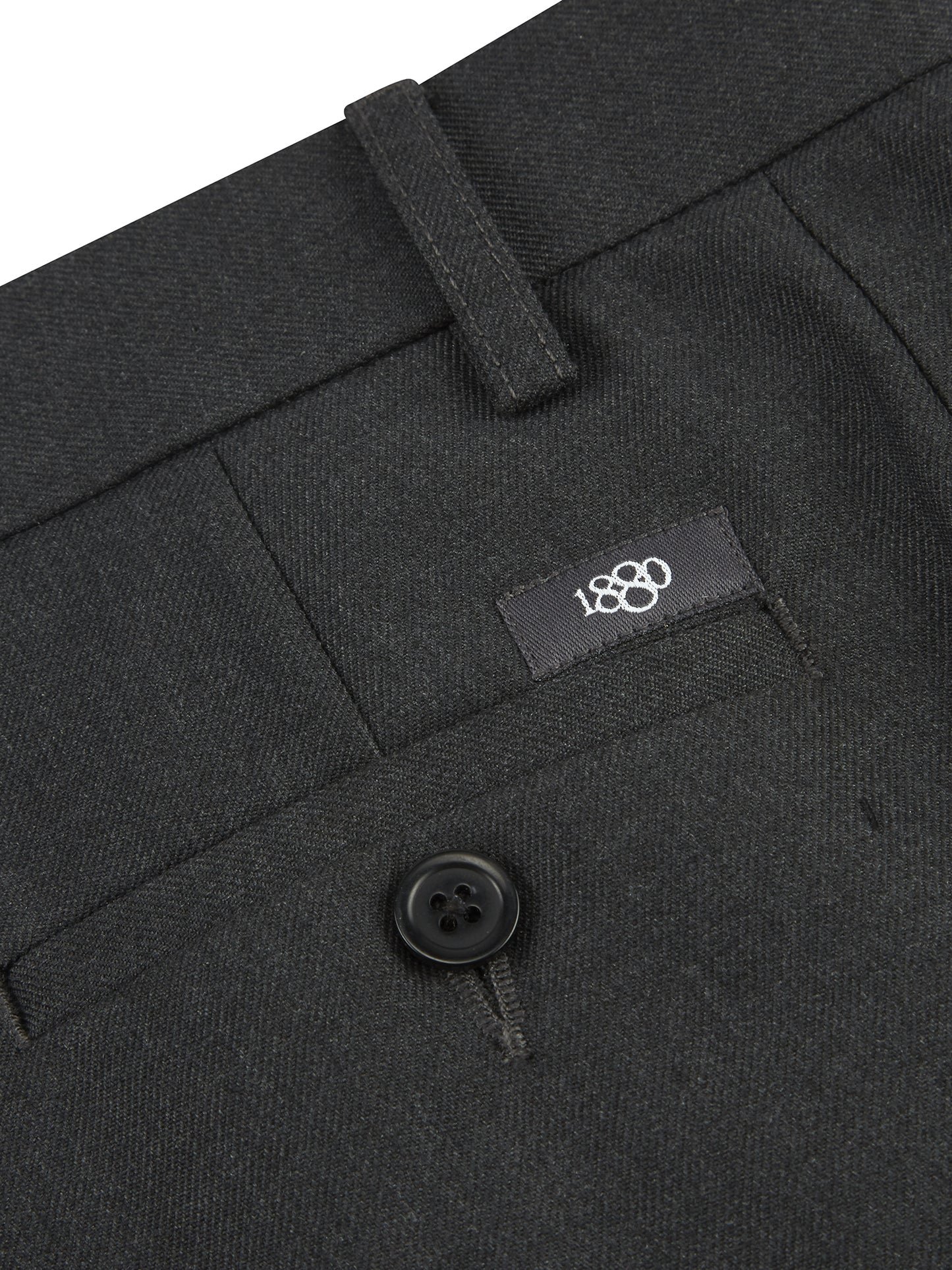 1880 Club Lewis Slim Fit School Trouser - Grey
