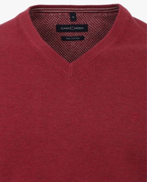Casa Moda V-Neck Jumper - 962 Berry