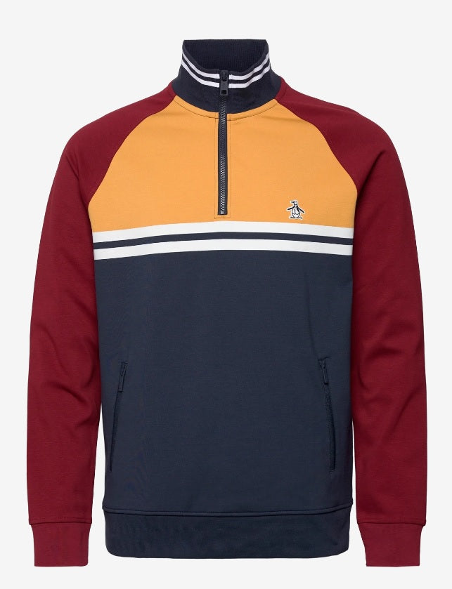 Original Penguin Half Zip Sweatshirt Dark Sapphire – Watson Menswear
