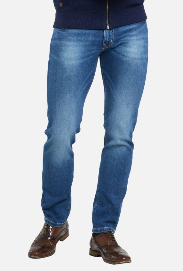 6th Sense Nevada Stretch Straight Cut Jeans - Light Wash