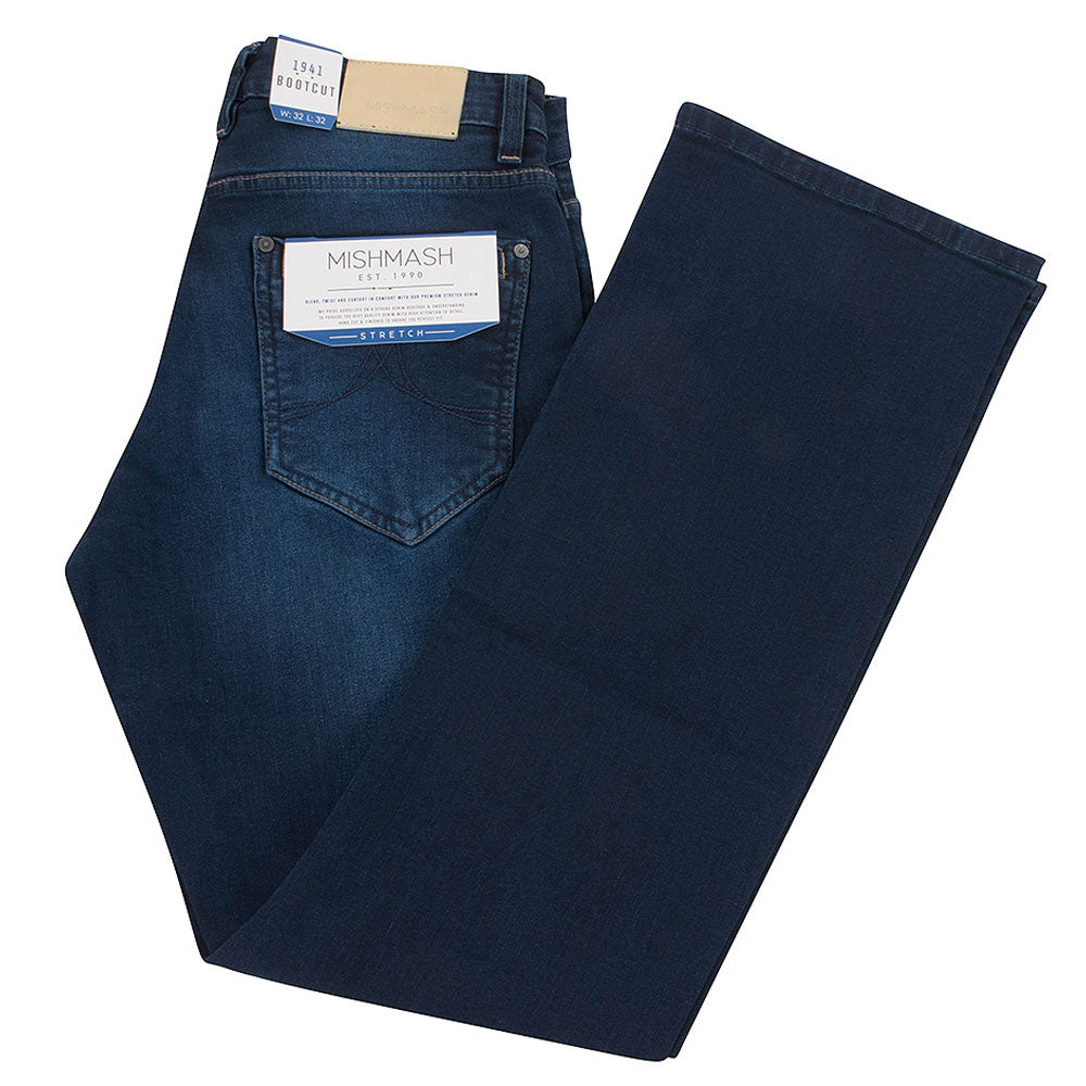 Mish Mash 1941 Volta Boot Cut Stretch Jean - Blue Blue
