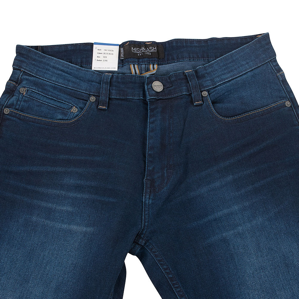 Mish Mash 1941 Volta Boot Cut Stretch Jean - Blue Blue
