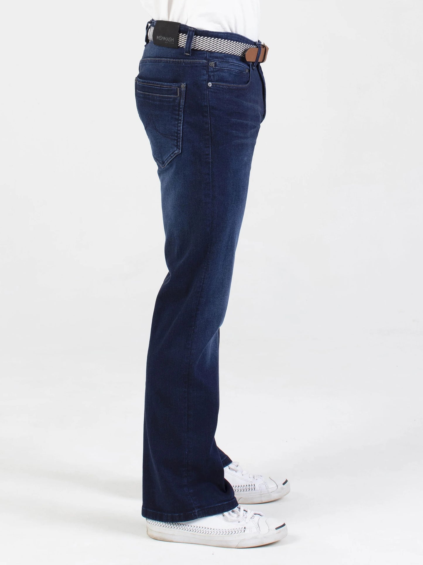 Mish Mash 1941 Volta Boot Cut Stretch Jean - Blue Blue