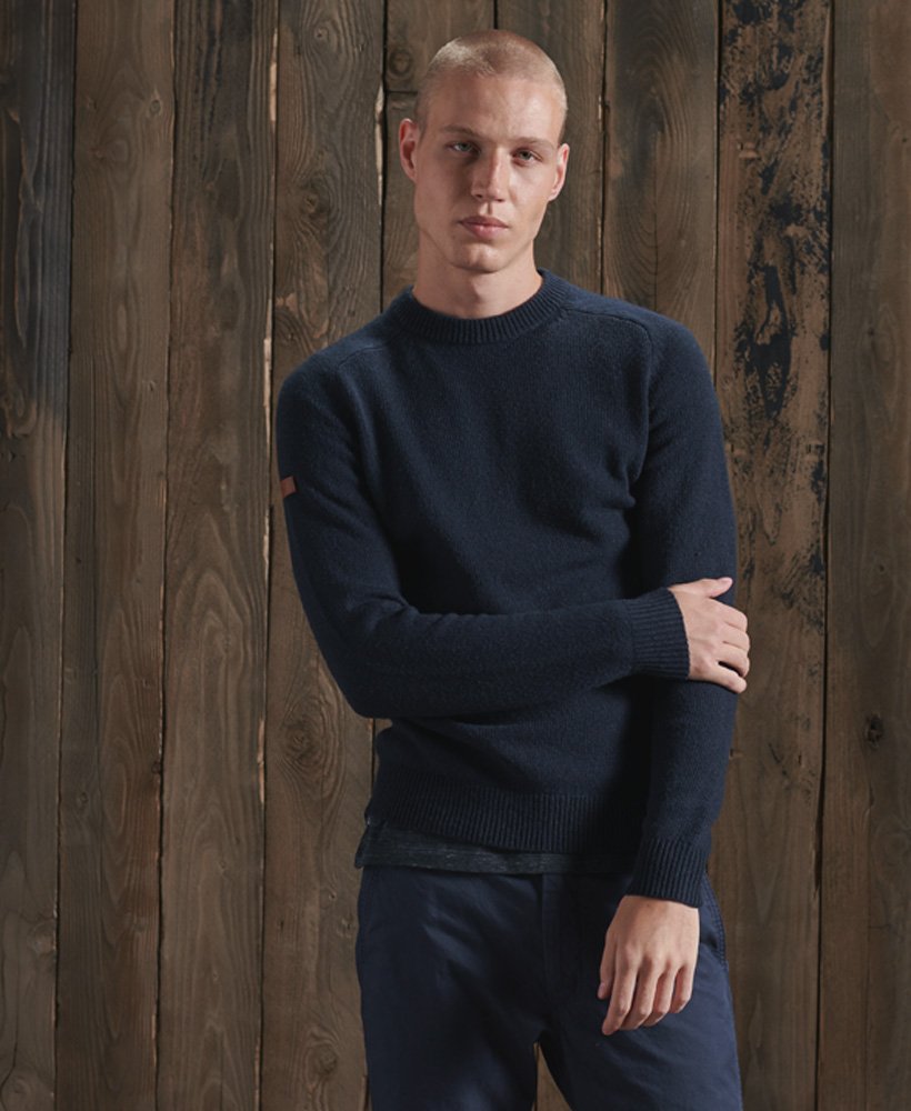 Superdry Harlo Crew Jumper Midnight Navy Marl – Watson Menswear